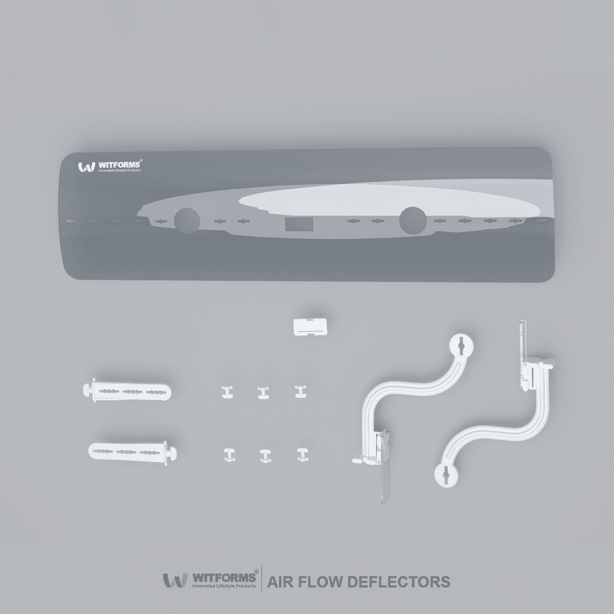 Window - Adjustable AC air deflector