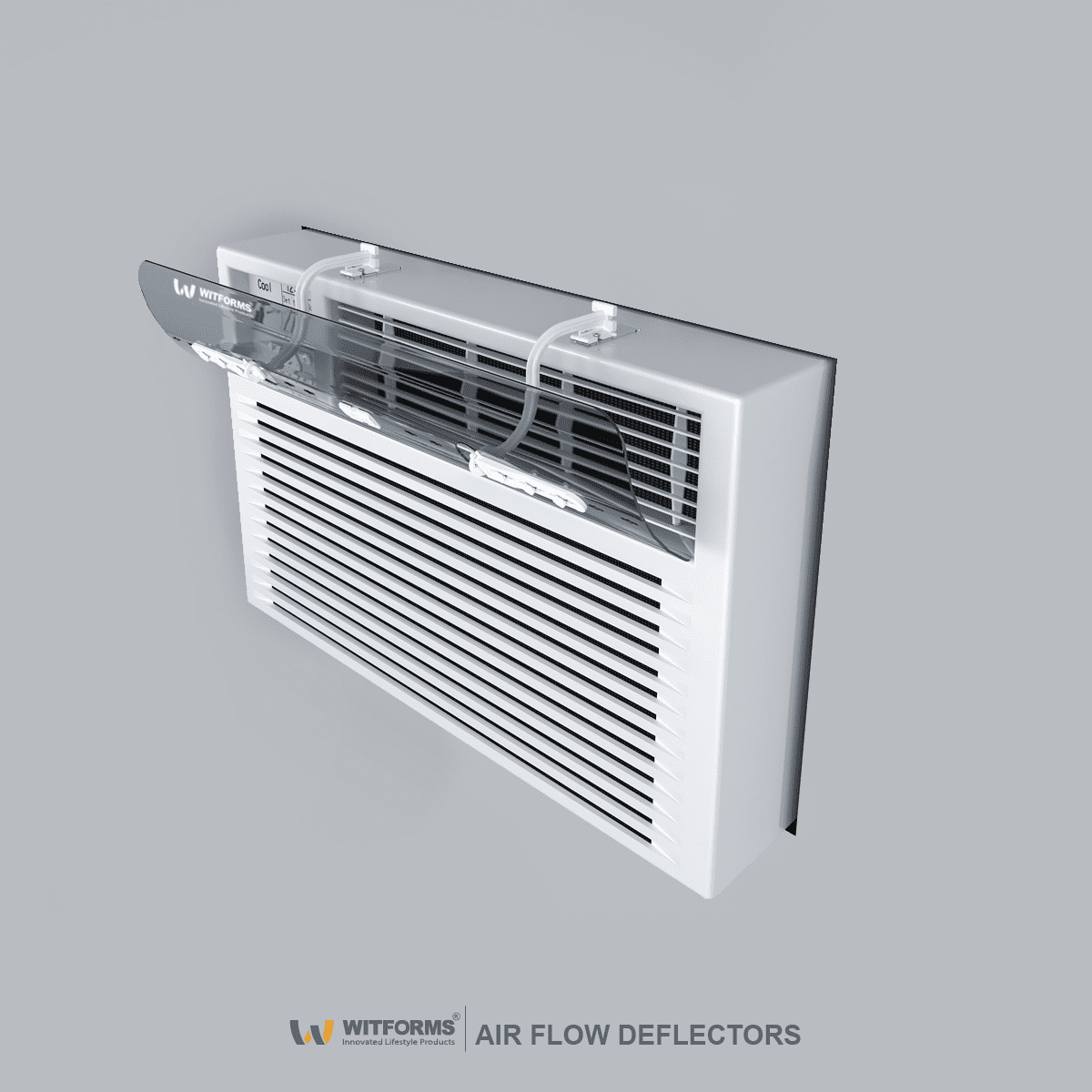 Window - Adjustable AC air deflector