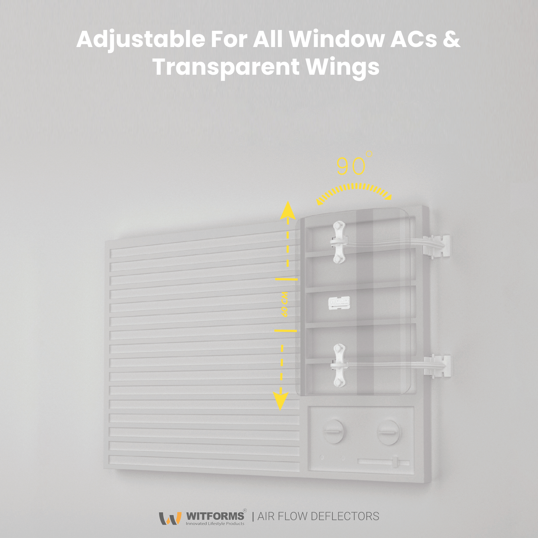 موجه هواء مكيف الشباك بفتحة جانبية Window - الصورة 6