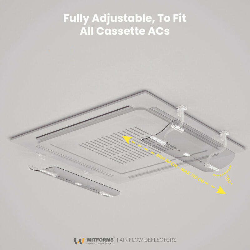 Cassette - Adjustable AC air Deflector Suitable for Cassette air conditioner's outlets