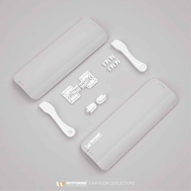 PREMIUM - Adjustable AC air Deflector Suitable for Split air conditioners, White Color