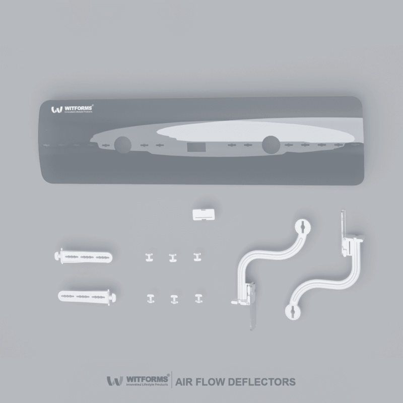 WINDOW - Adjustable AC air deflector suitable for window Top air conditioners