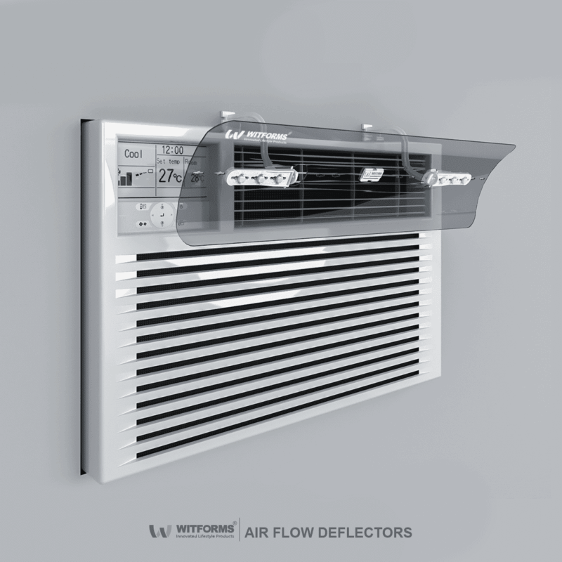 WINDOW - Adjustable AC air deflector suitable for window Top air conditioners