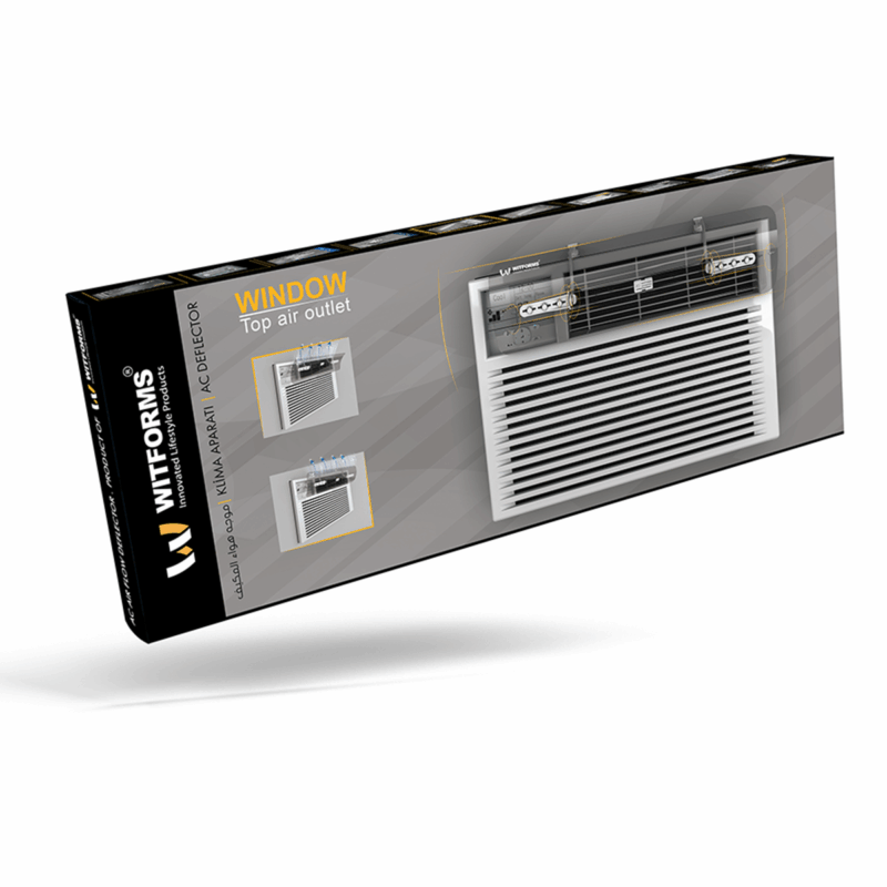 WINDOW - Adjustable AC air deflector suitable for window Top air conditioners